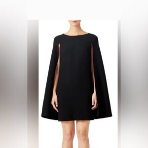Trina Turk size 14 Black  Cape Dress Gisela - hard to find sizem